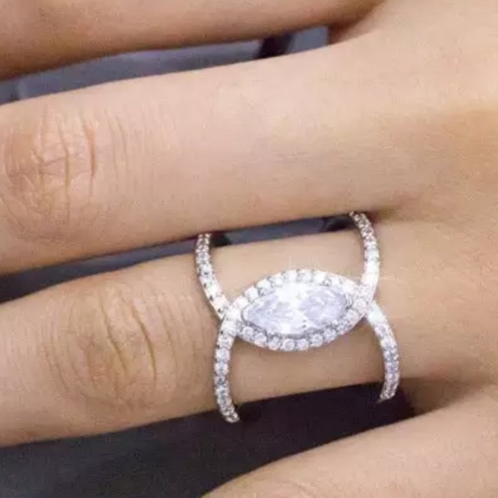 925 sterling silver white sapphire